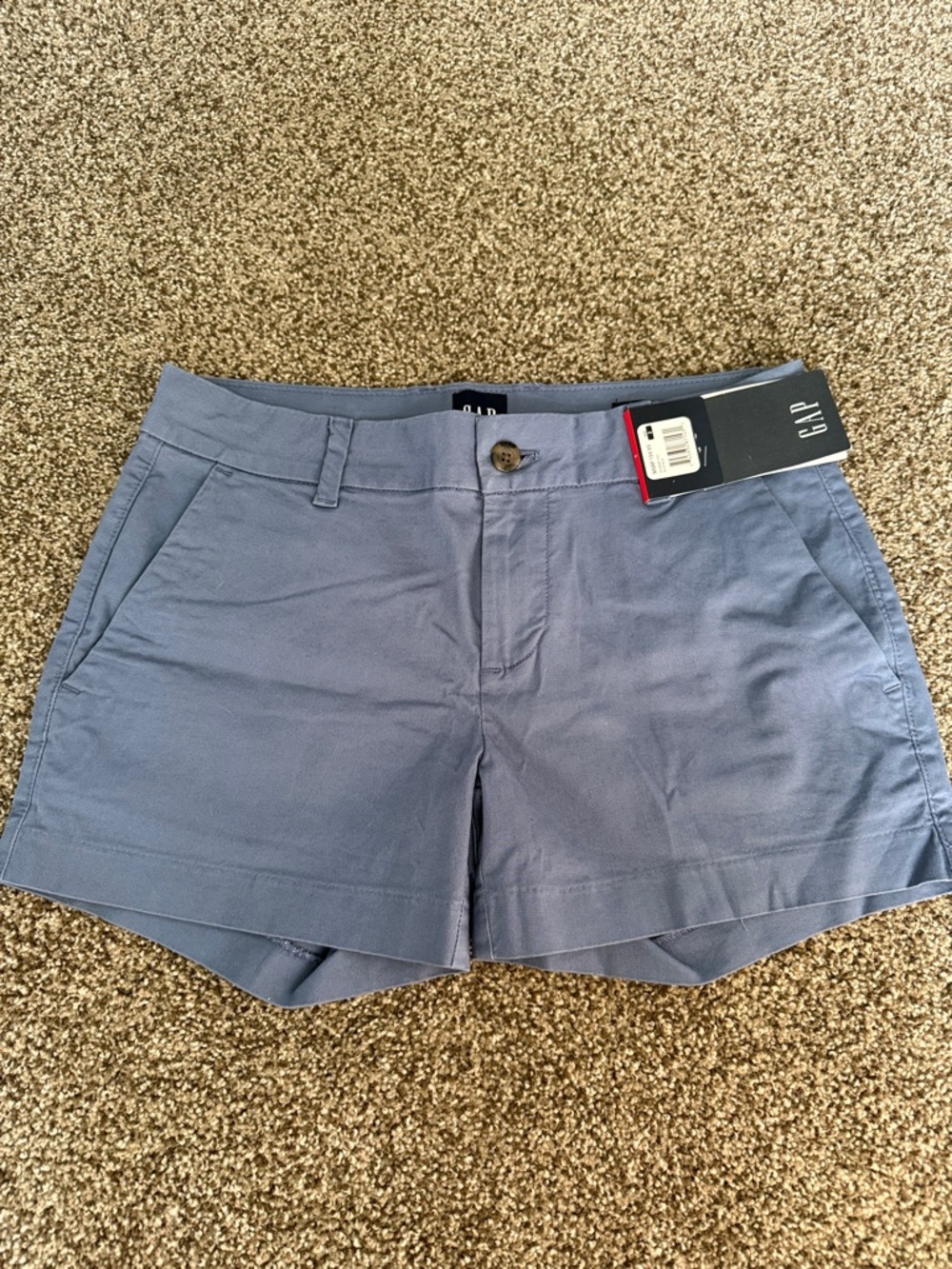 GAP Women's Light Blue Chino Bermuda Shorts